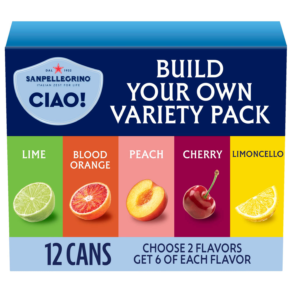 San Pellegrino CIAO lime bottle pour, a refreshing low-calorie option.