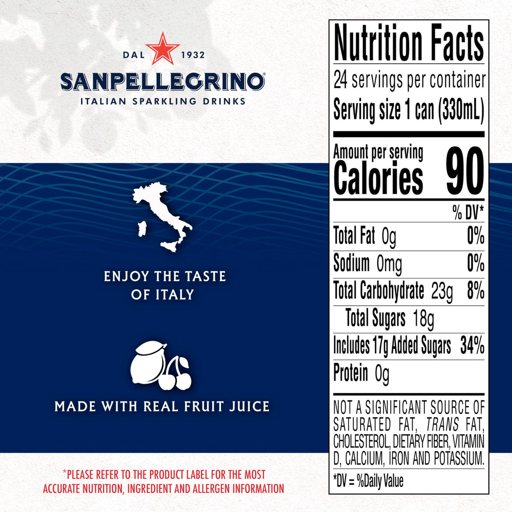 Close-up of Sanpellegrino Ciliegia Limone bubbles and crisp effervescence