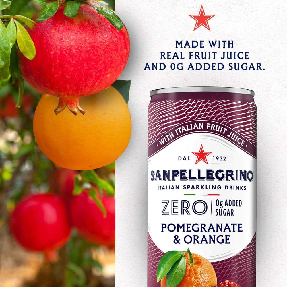 Sanpellegrino real fruit juice can delivering natural flavor from real fruit