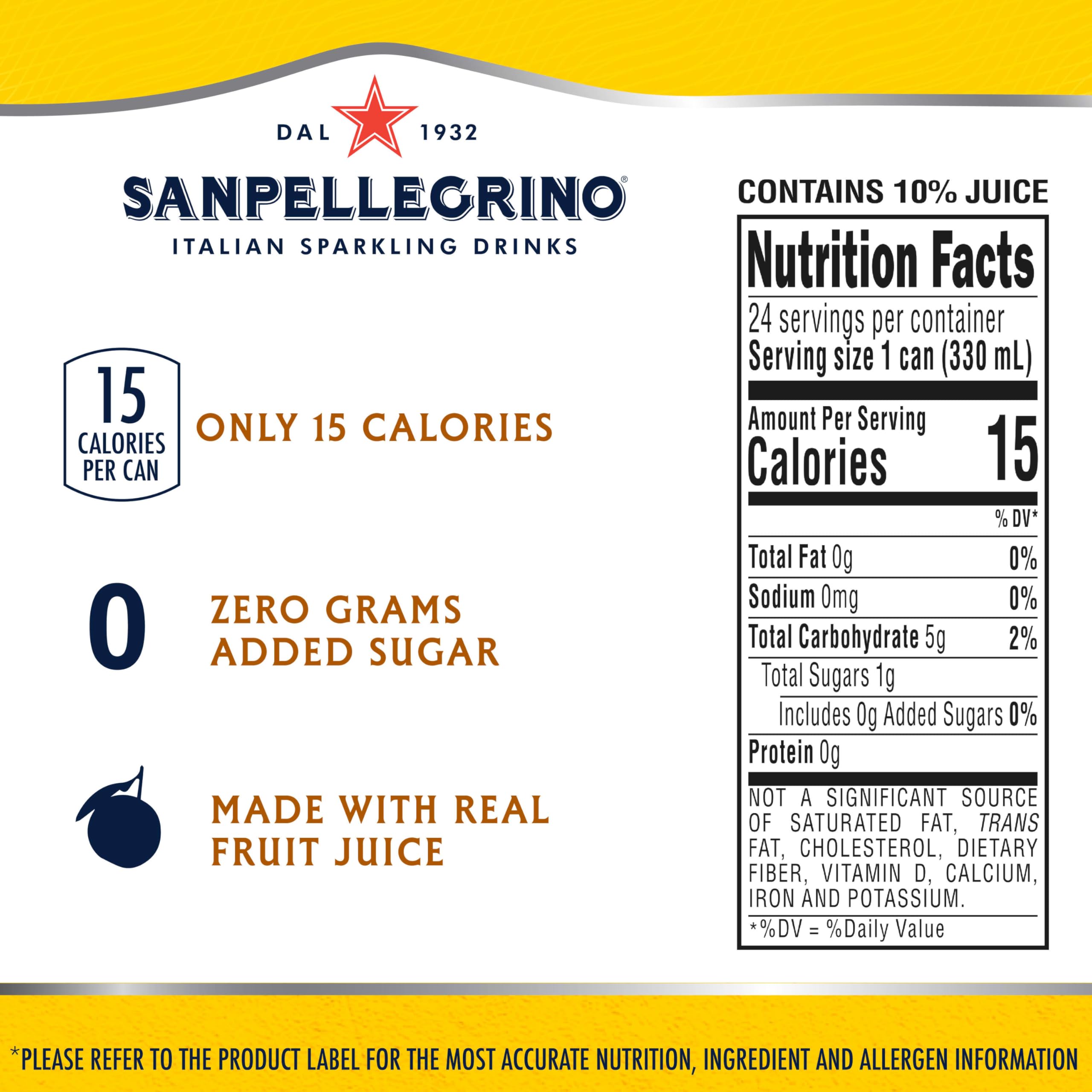 Sanpellegrino Zero Lemonade can pour shows refreshing bubbles and real fruit juice.