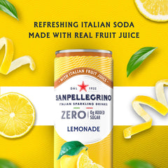 Sanpellegrino Zero Lemonade glass serve captures bright, thirst-quenching lemonade experience.