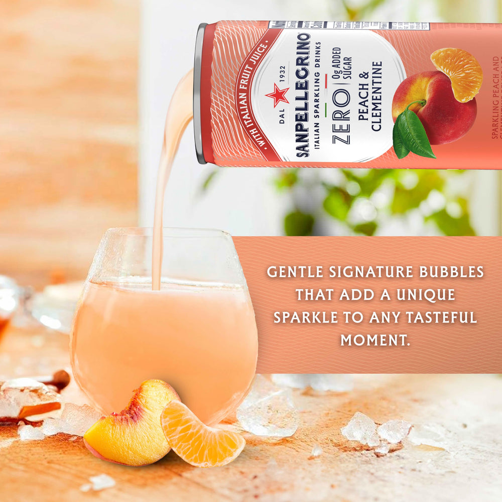 Sanpellegrino Peach Clementine pack of 24 – convenient for homes and offices.