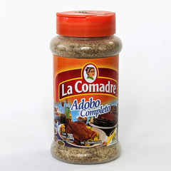 SANQIZ Adobo La Comadre seasoning bottle enhances flavor without extra salt