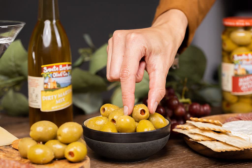 Martini olive with anchovy stuffing by Santa Barbara Olive Co