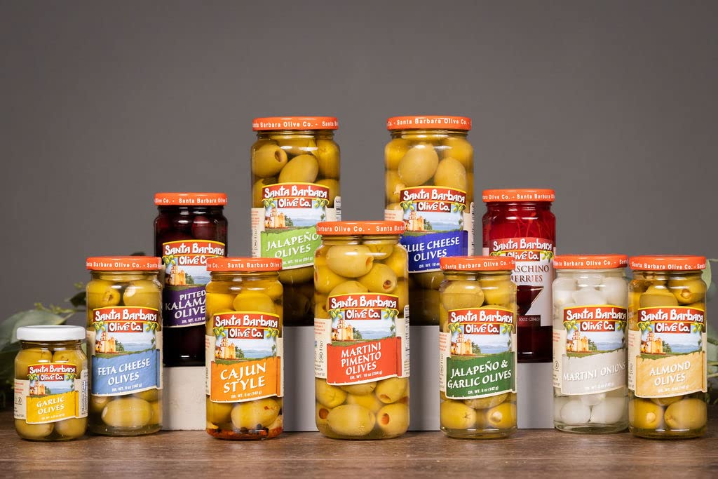 Premium green olives with anchovy stuffing celebrating 1850 heritage