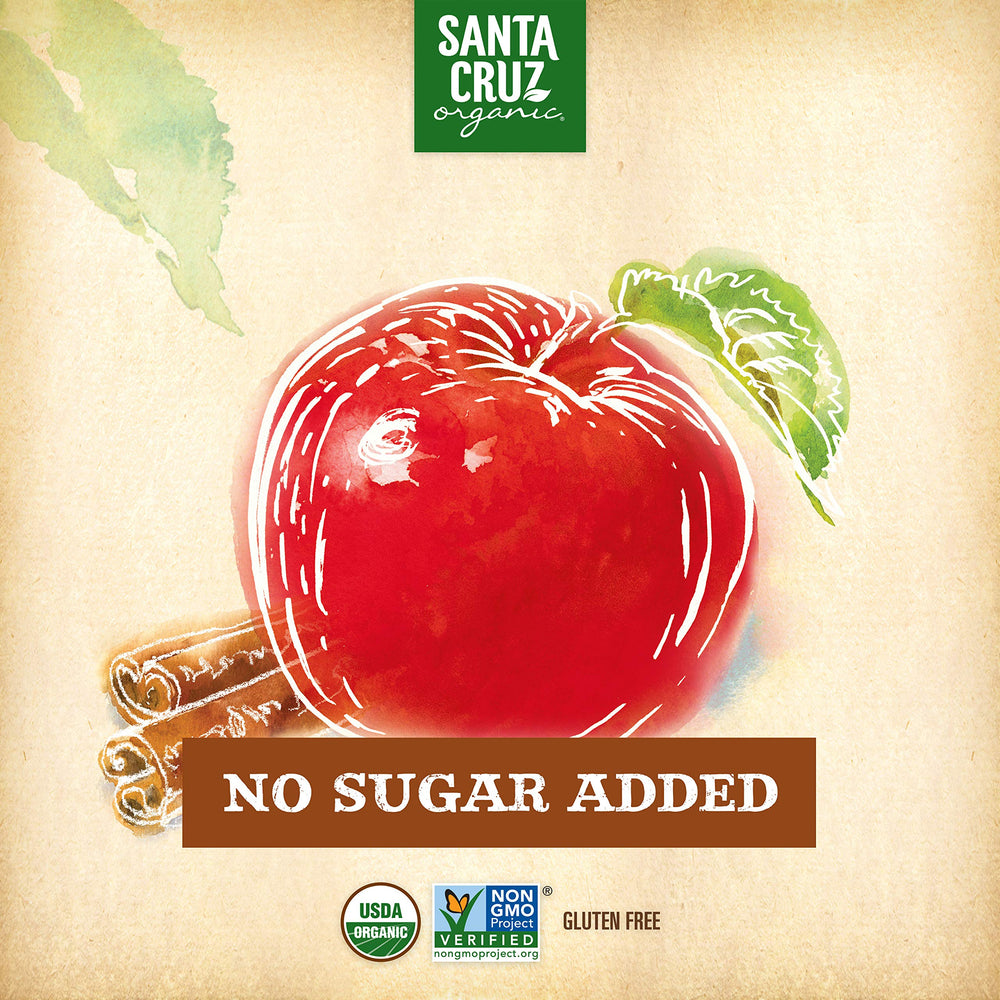Santa Cruz Organic certification label indicating USDA Organic and Non-GMO.