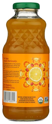 Santa Cruz Organic Mango Lemonade ingredients panel communicates non-GMO and organic quality