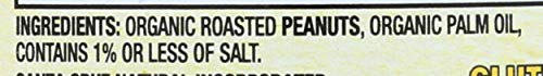Santa Cruz Organic peanut butter dark roast 16oz label close-up highlighting organic sourcing