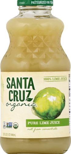 Santa Cruz Organic Lime Juice bottle on counter for everyday cooking.
