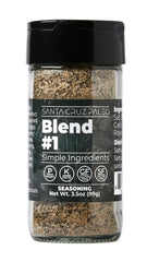 Santa Cruz Paleo Seasoning Blend jar front adds clean, versatile flavor to meats.