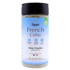Sante Naturelle Celtic Salt bottle close-up for everyday seasoning