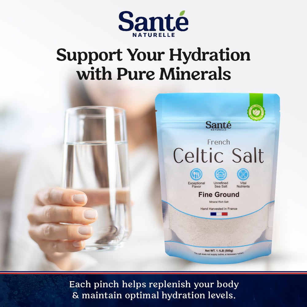 Sante Naturelle Celtic Salt dissolves easily in boiling water for soups and pasta