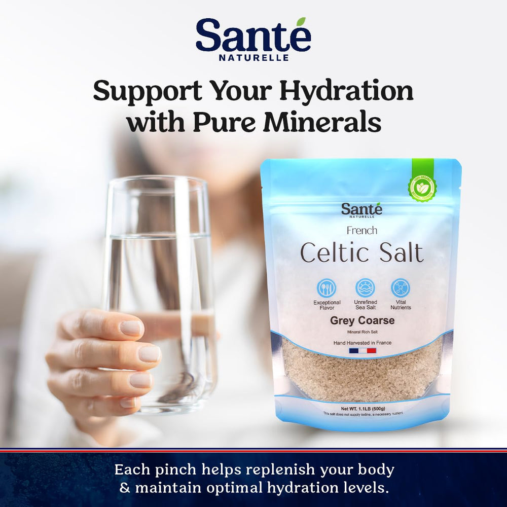 Sante Naturelle Celtic Salt Grey Coarse kitchen scene for everyday cooking.