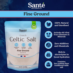 Sante Naturelle Celtic Salt hand harvest process highlights traditional sea-salt craftsmanship