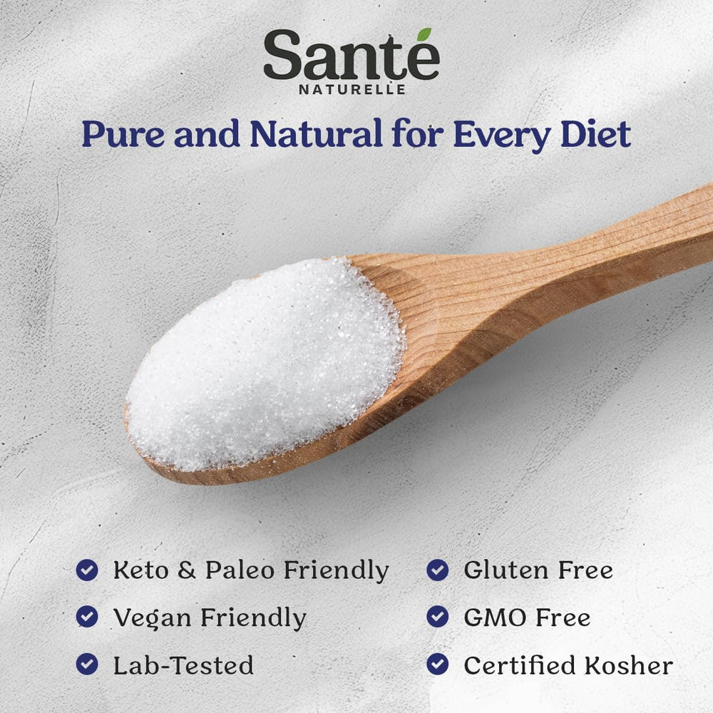 Sante Naturelle fine-ground sea salt ready for cooking and finishing touches.