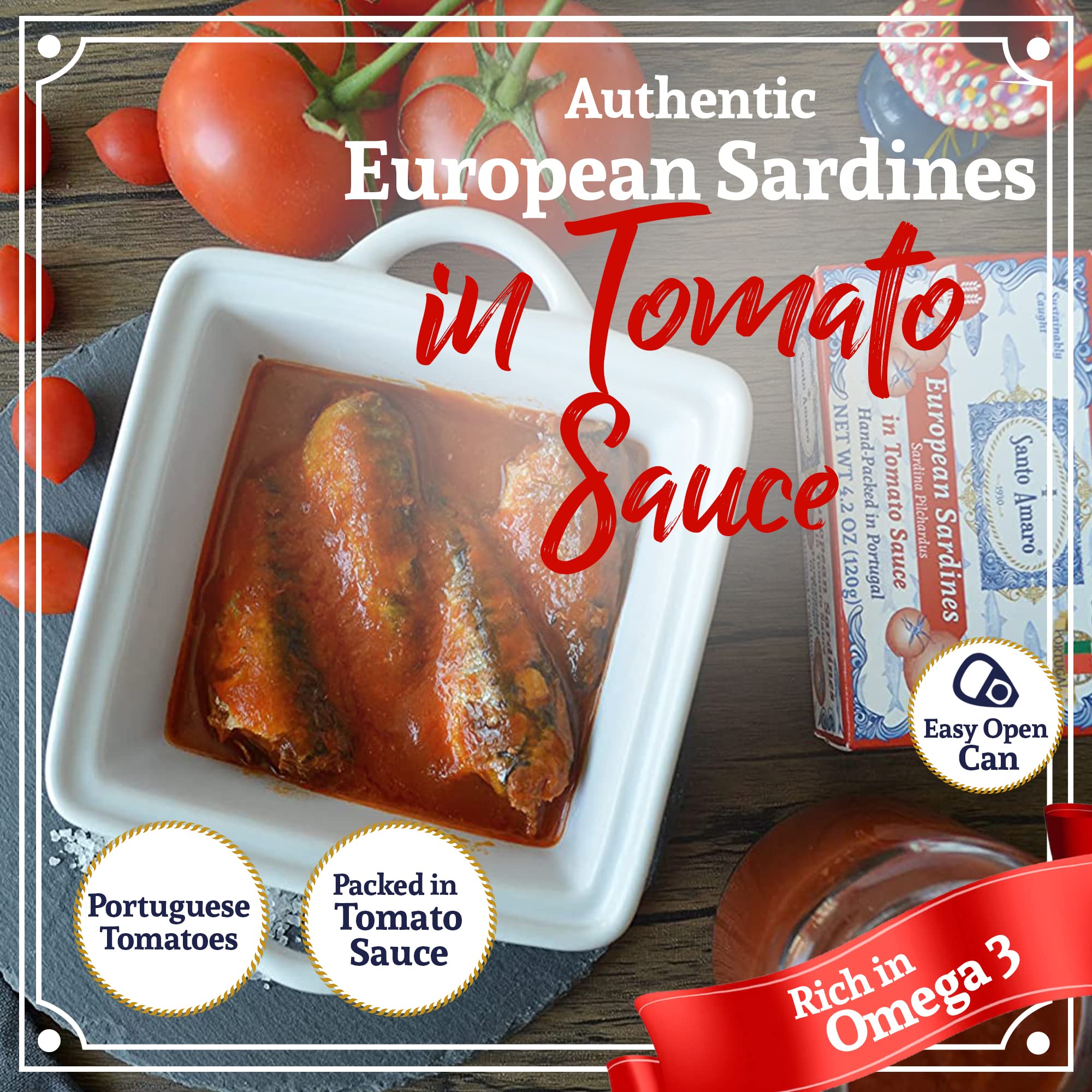 Santo Amaro sardines plated as a snack or topping for meals