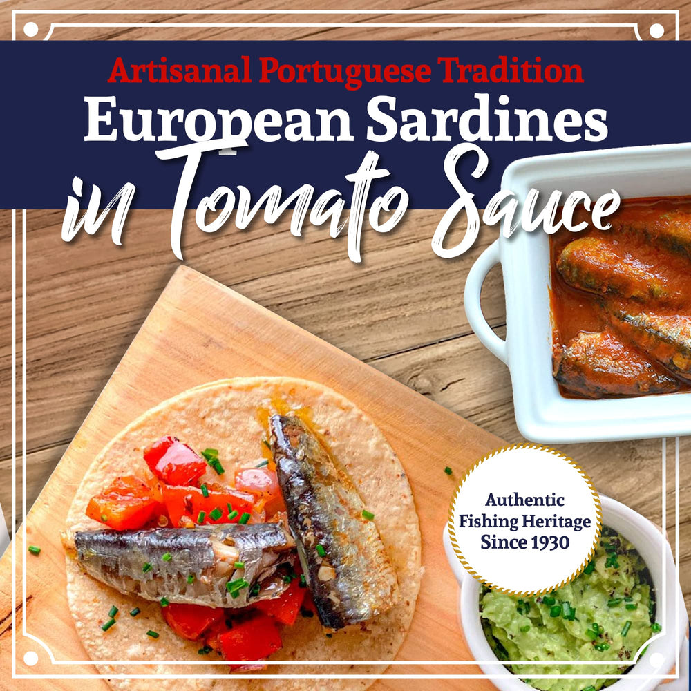 Santo Amaro sardines with salad or tacos for versatile meals