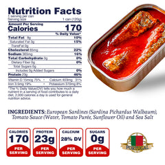 Santo Amaro sardines in tomato sauce open can ready to serve