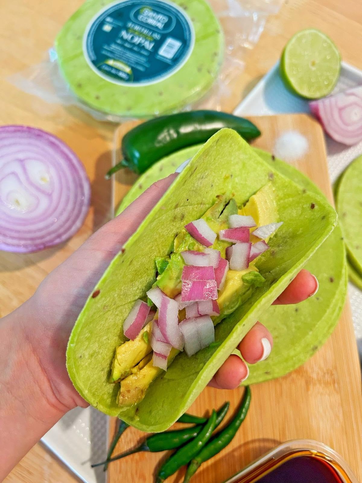 Santo Corral tortillas vacuum sealed, refrigerate after opening to retain freshness