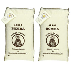 Santo Tomas Bomba Rice pack of 2, ideal for paella and saffron-infused dishes