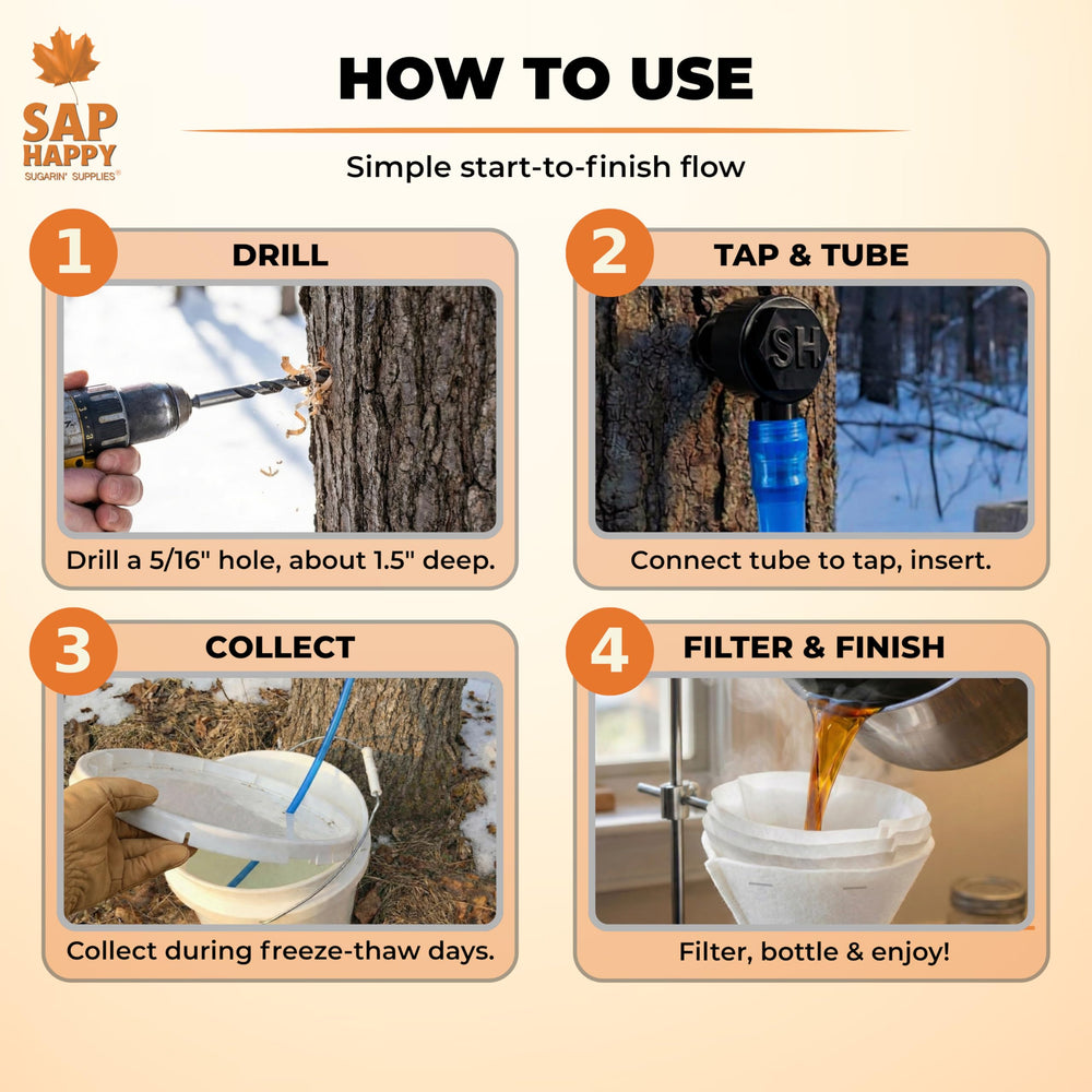 SAP HAPPY SUGARIN SUPPLIES heavy duty maple syrup filter for crystal clear batches.