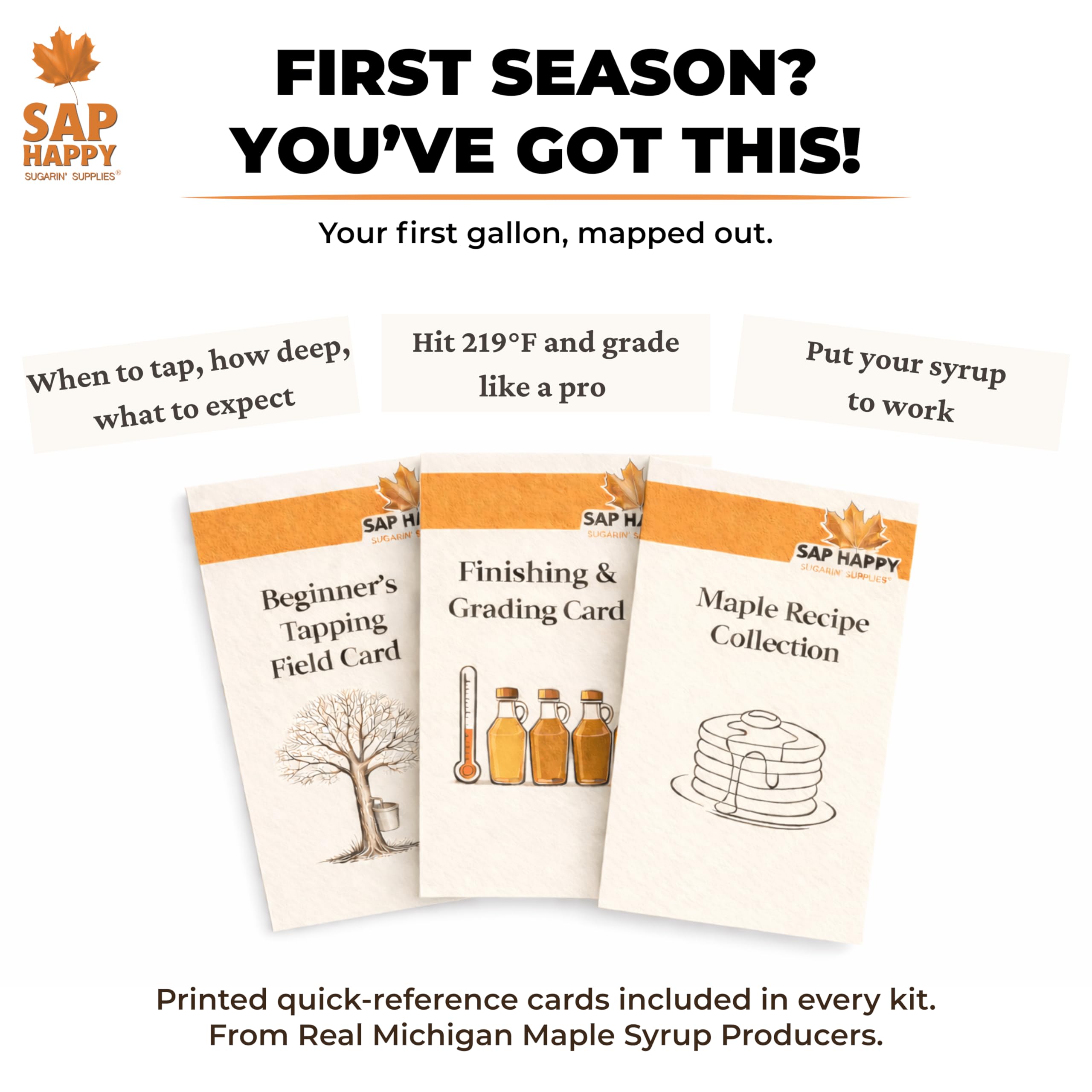 SAP HAPPY SUGARIN SUPPLIES instruction sheet guides first timers.