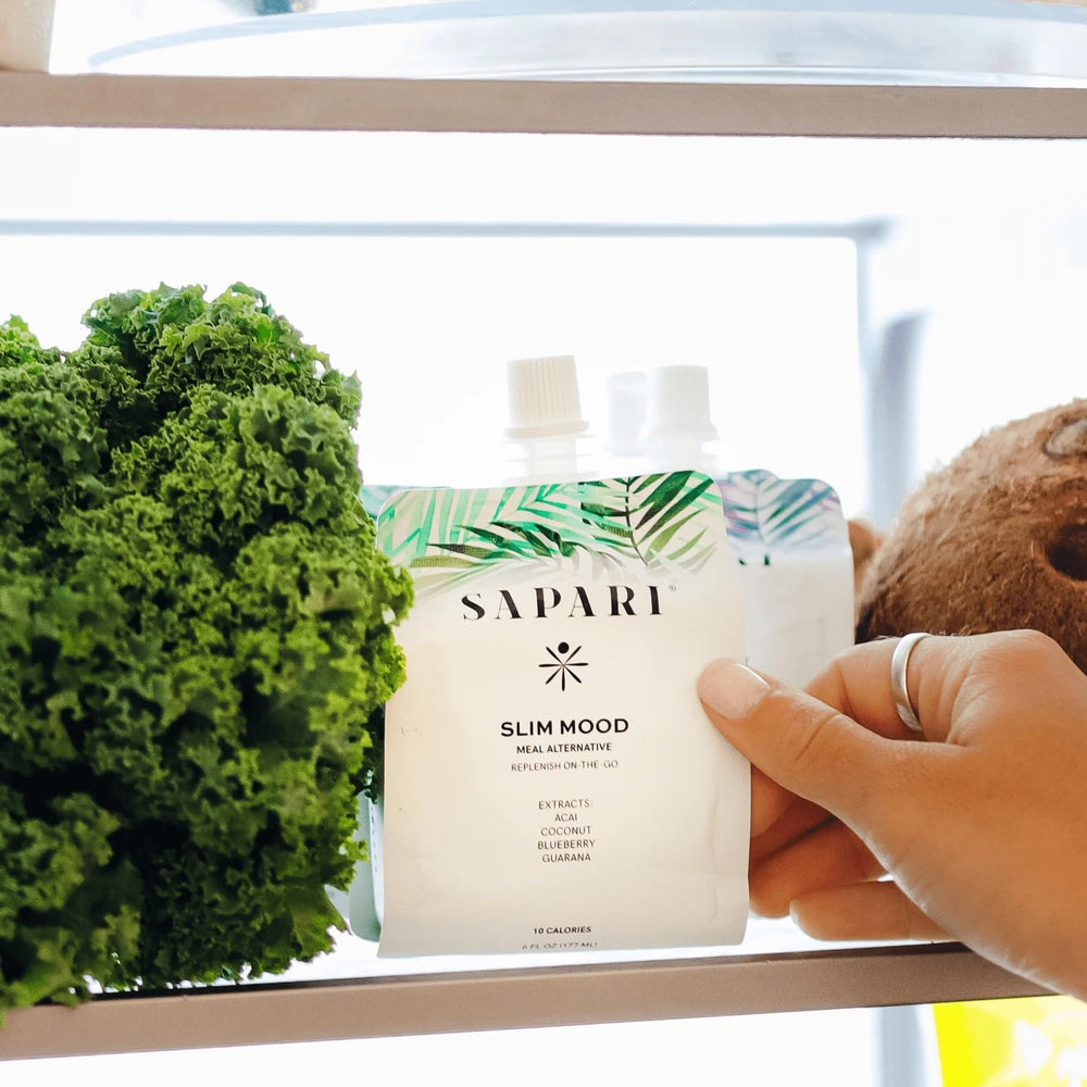 Sapari Slim Mood ingredient icons with guarana and L-Theanine