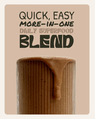 Sapling Plant Meal mixing bottle shows convenient mix with non-dairy milk.
