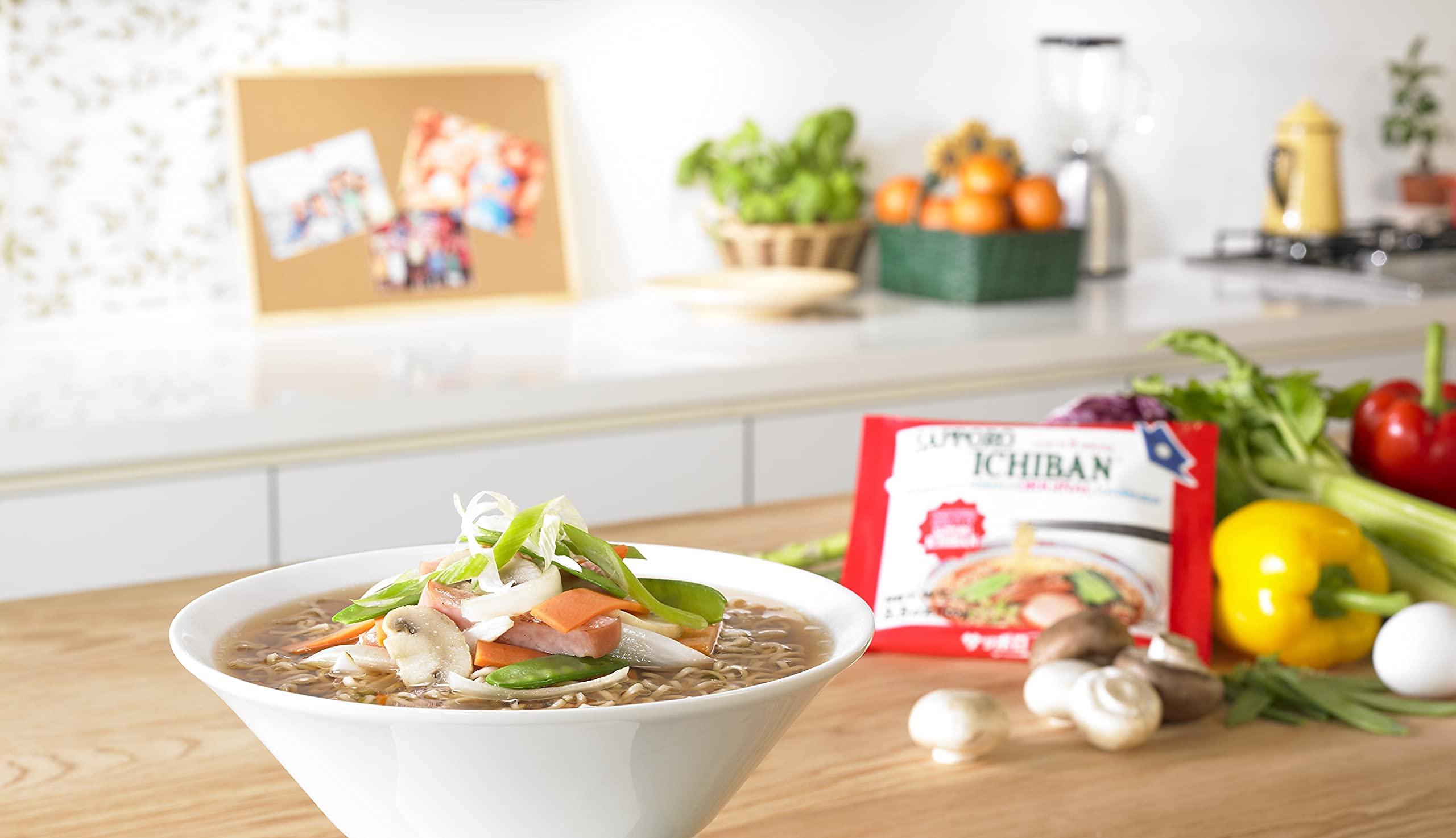 Aromatic steam from Sapporo Ichiban Original Soy Sauce ramen