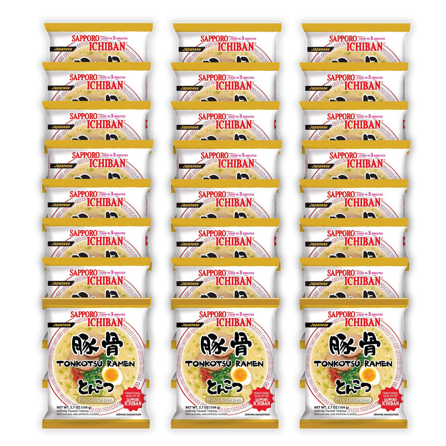 Sapporo Ichiban tonkotsu broth in a bowl delivers rich flavor in minutes.