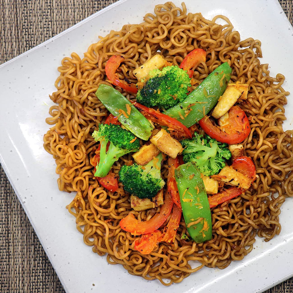 Sapporo Ichiban Yakisoba served in a bowl for quick weeknight dining.