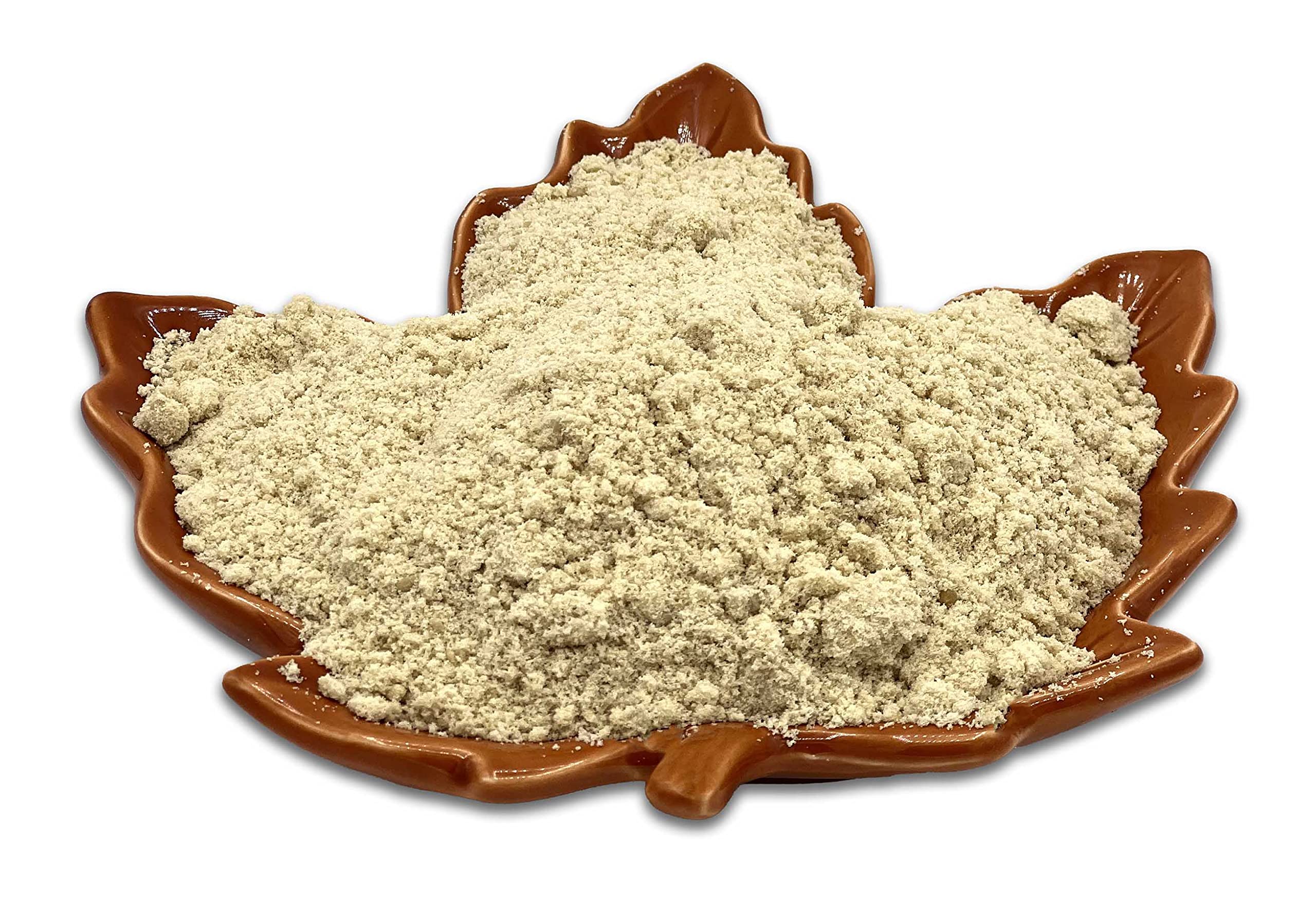 Sapsquatch Maple Sugar granules close-up ideal for topping yogurt.