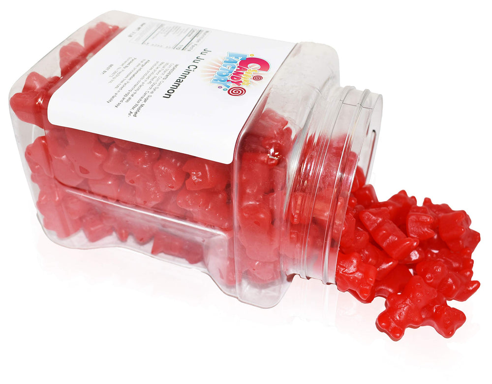 Sarah's Candy Factory 3lb jar—reusable container helps keep candies fresh.