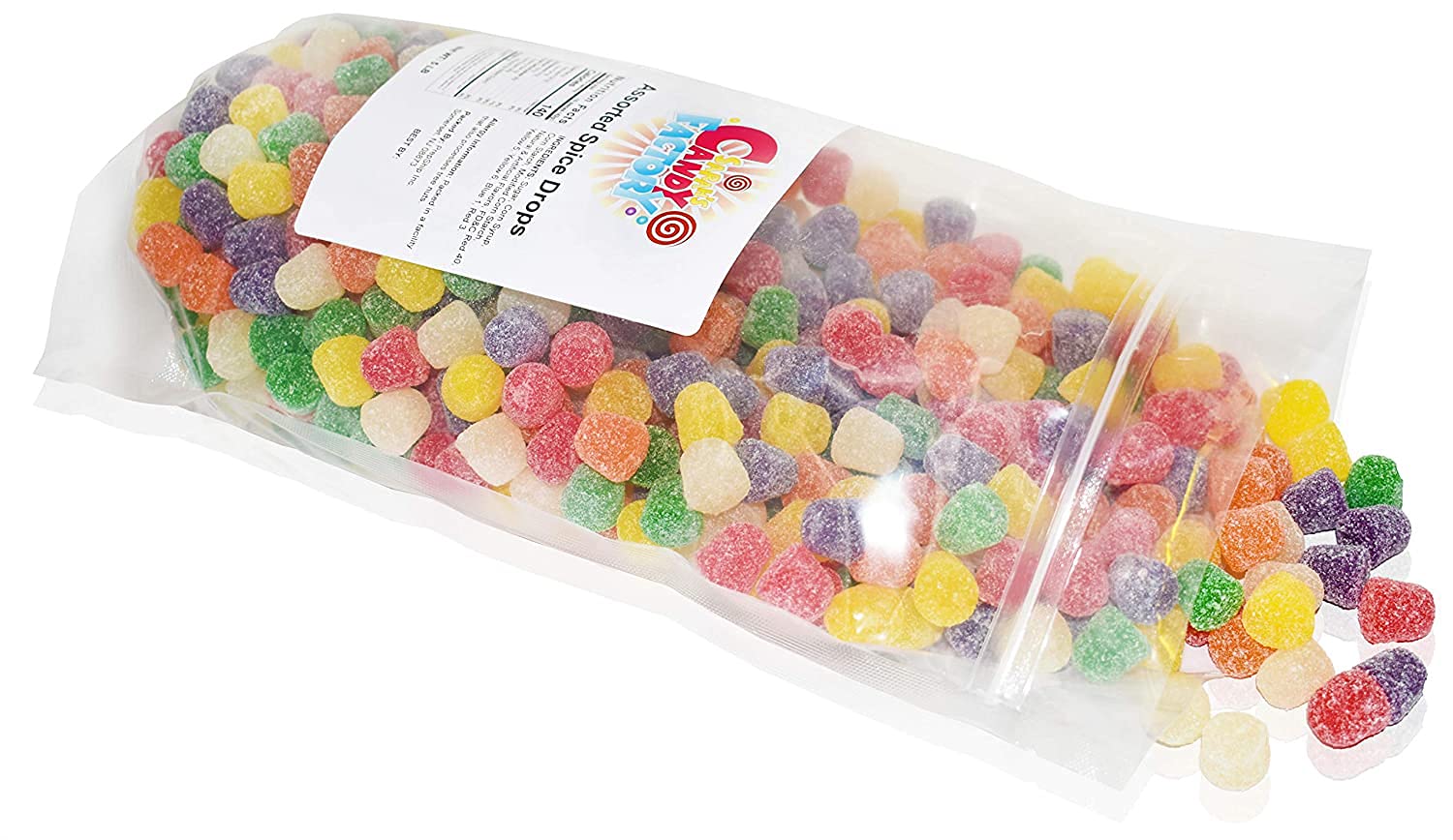 Spice drops on a desk, a quick office treat from Sarah's Candy Factory