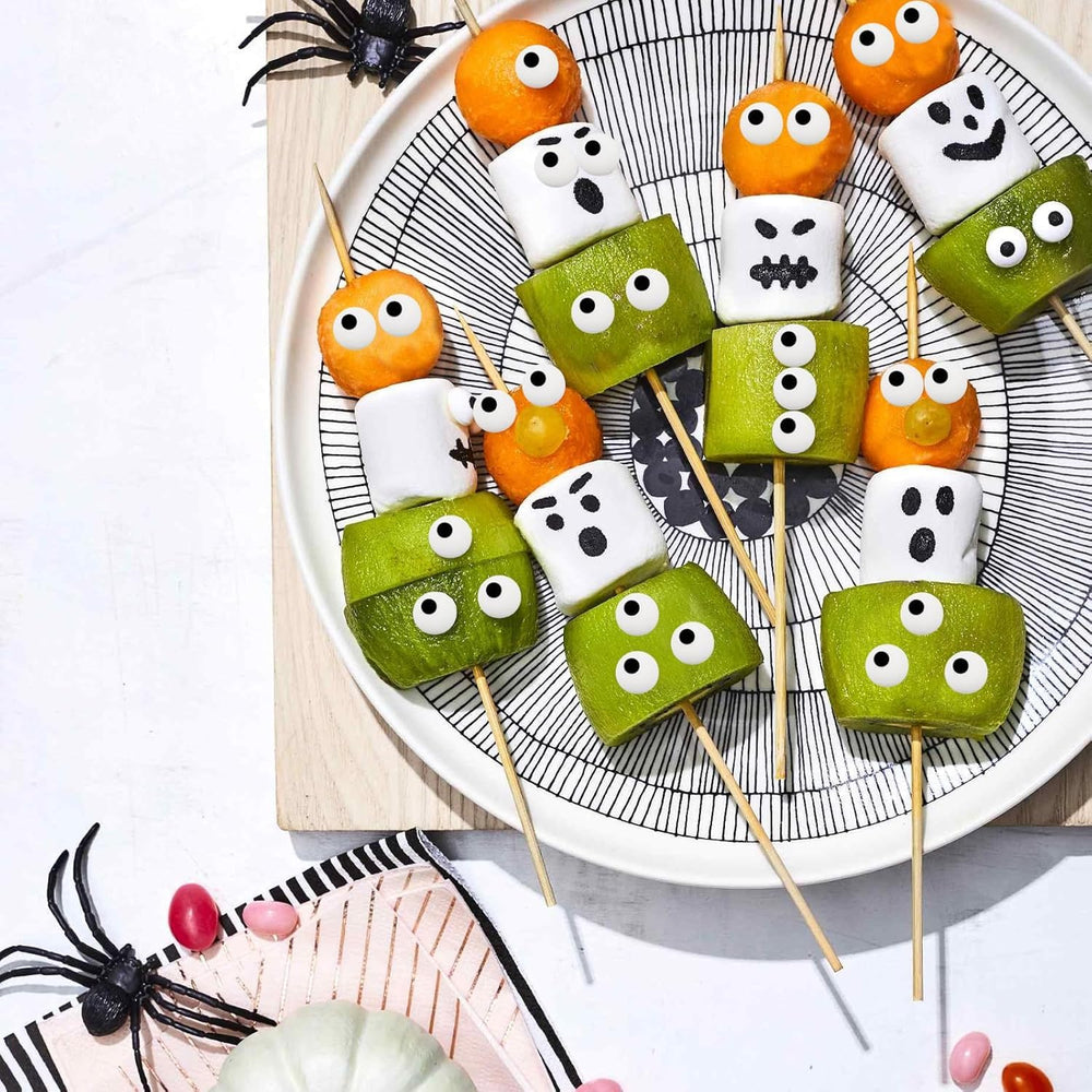 Sarah's Candy Factory cookie decoration eyeballs provide safe edible finishing touch.