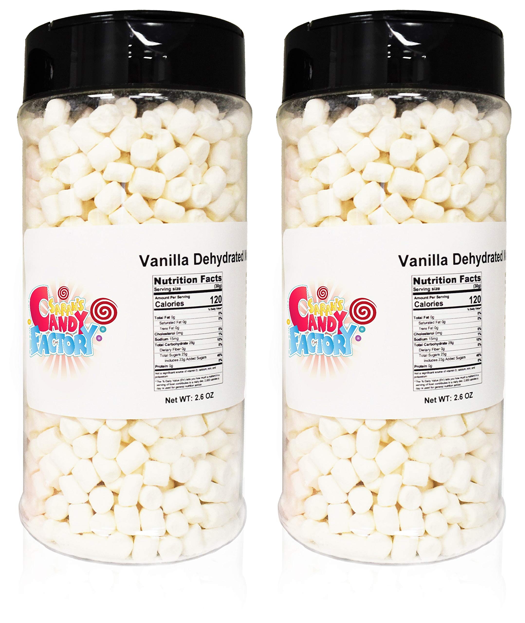 USA-made marshmallows jar detail, quality packaging from Sarah's Candy Factory