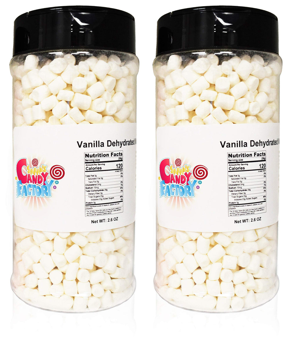 USA-made marshmallows jar detail, quality packaging from Sarah's Candy Factory