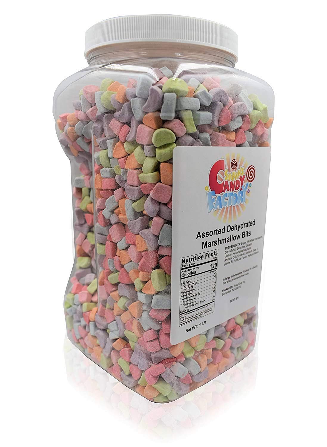 Sarah's Candy Factory mini marshmallow bits add colorful crunch to hot chocolate