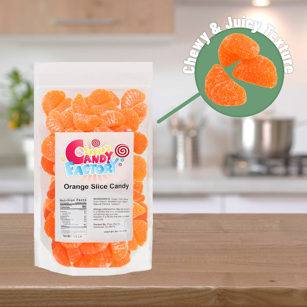 Sarah's Candy Factory orange slices party snack at a gathering