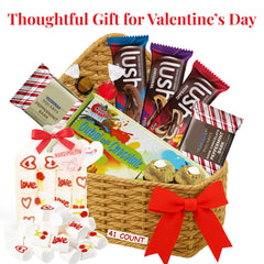 Sarah's Candy Factory display of deluxe chocolates and cookies in a sophisticated gift layout.
