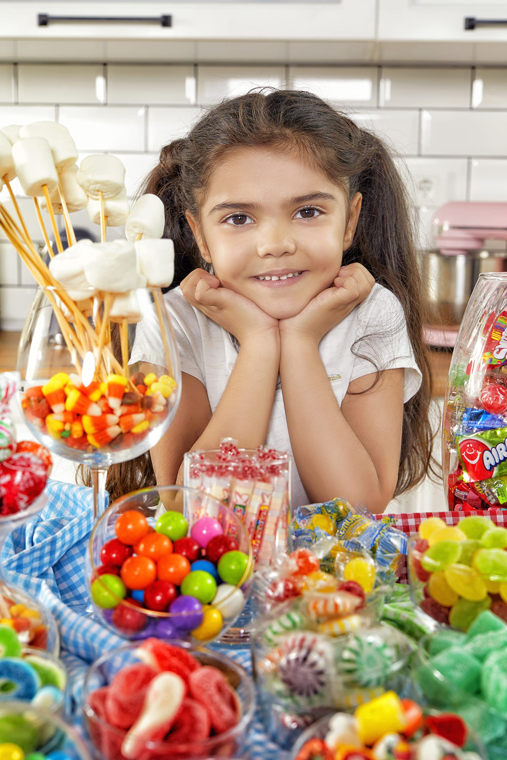 Glass jar on display showcasing freshness of Sarah's Candy Factory lemon drops