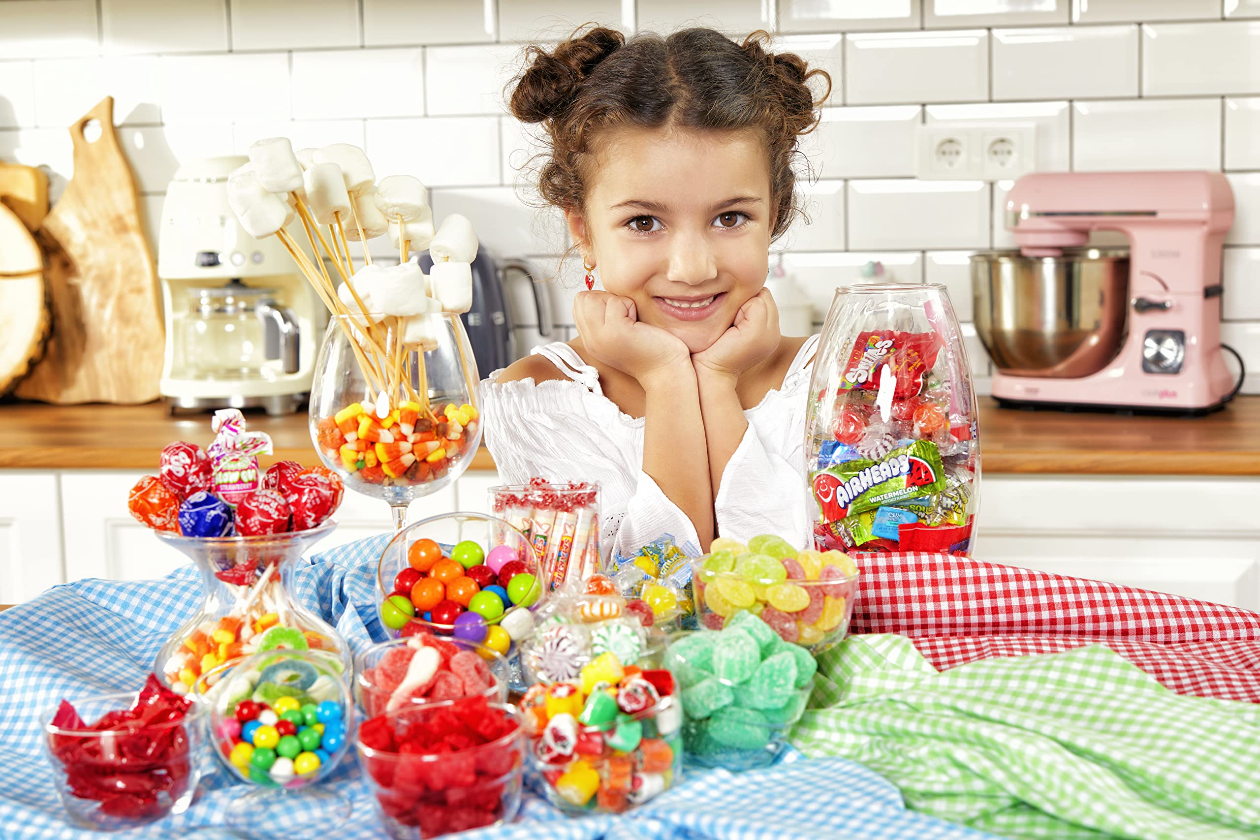 Sarah's Candy Factory Sanded Lemon Drops reusable jar keeps candy fresh.