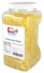 Close-up of sanded texture showing tangy lemon sweetness from Sarah's Candy Factory
