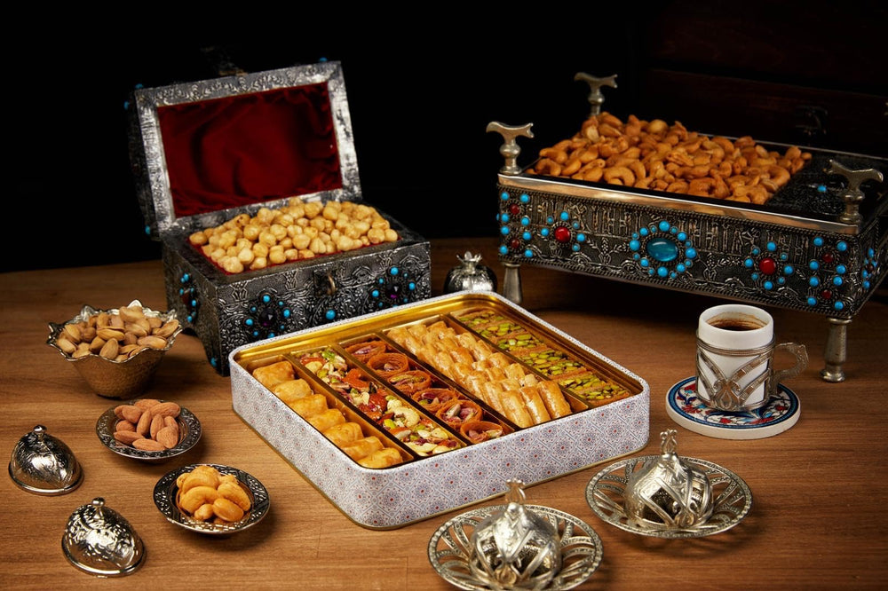 Sarah's Candy Factory serving suggestion with tea or coffee for sharing.