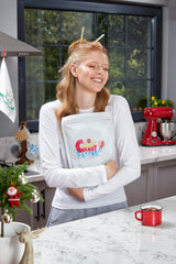 Vanilla mini marshmallow bits sprinkled into hot chocolate by Sarah's Candy Factory