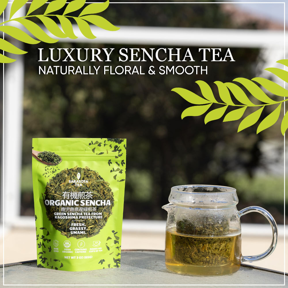 SARASOTA COFFEE & TEA CO. Kagoshima origin hints at authentic sencha character.