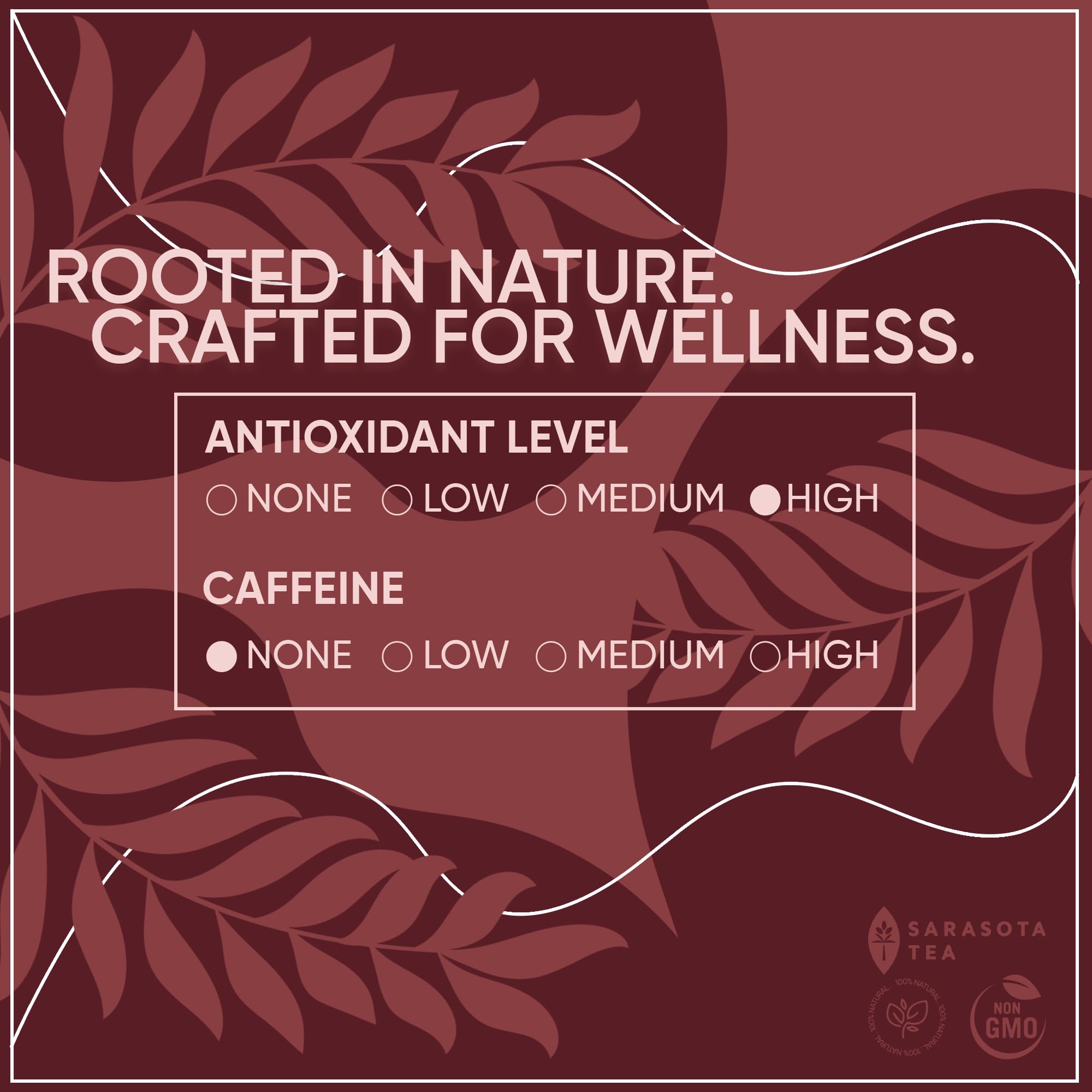 Golden amber cup of Rooibos infusion