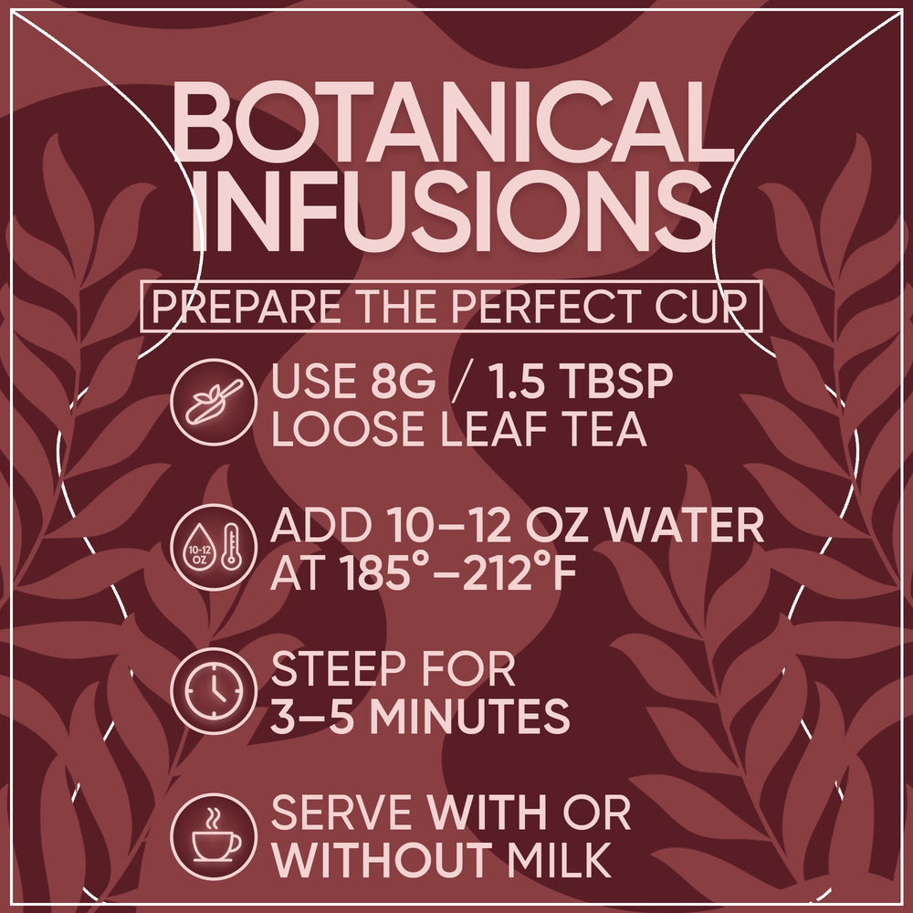 Steeping Rooibos tea to release earthy aroma