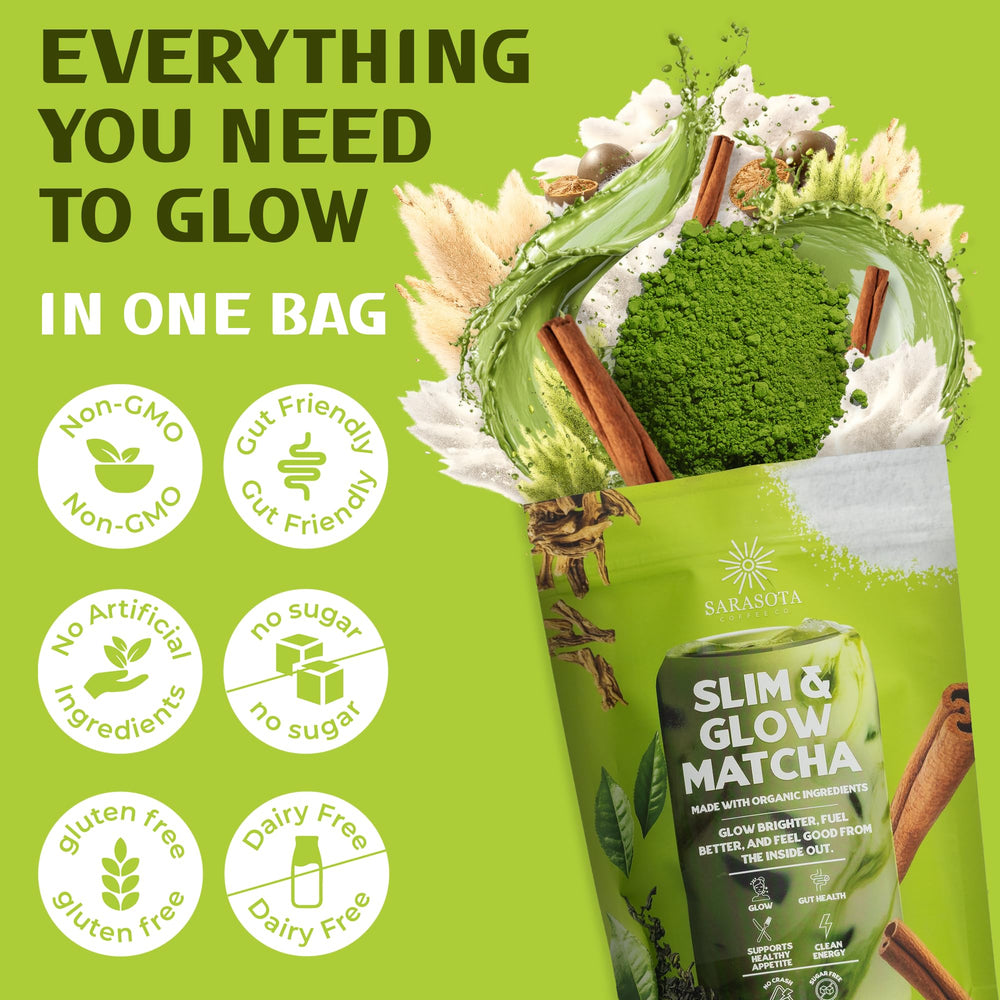 Sarasota Slim & Glow in a cozy kitchen scene for a daily wellness ritual