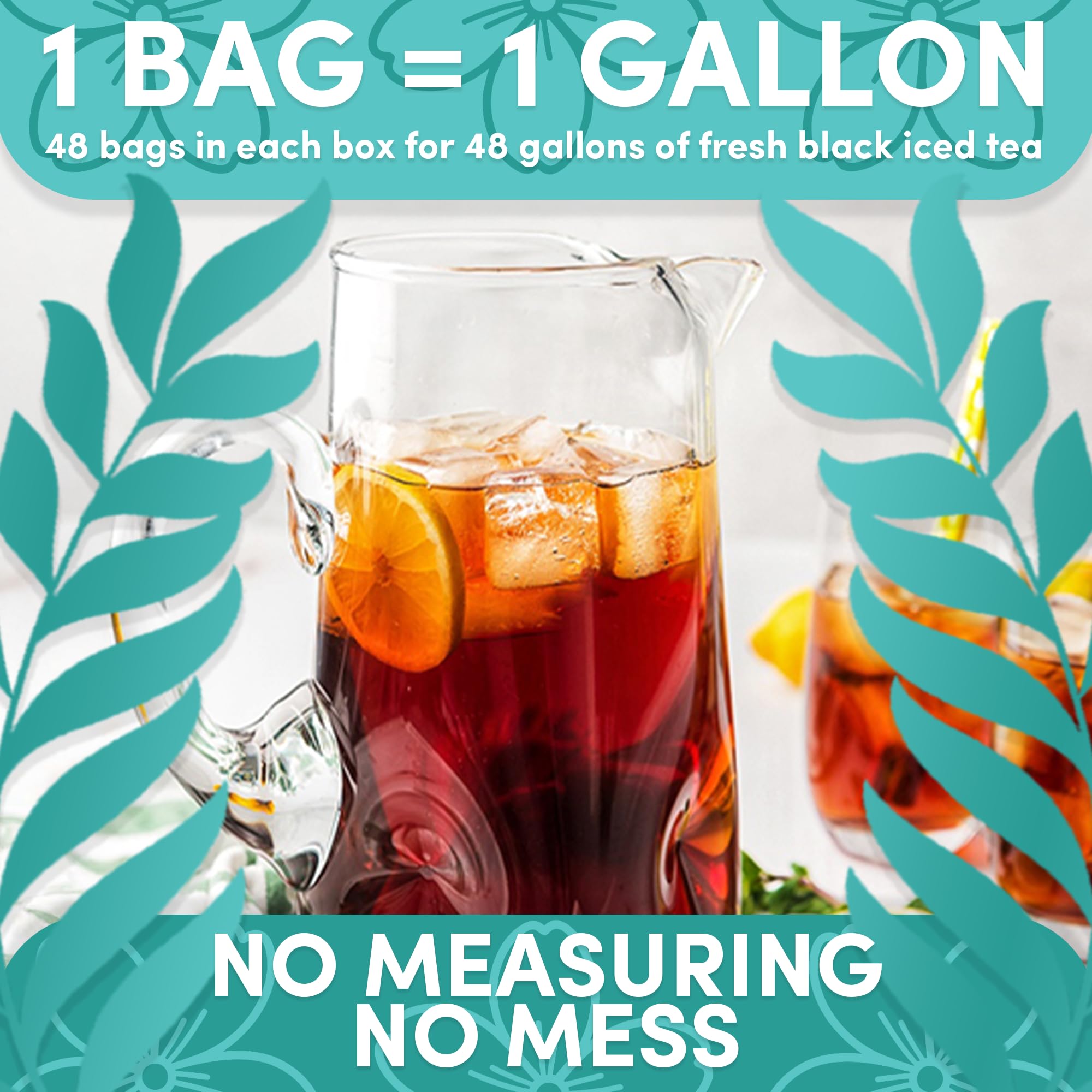 Sarasota Tea resealable bag preserves freshness after opening.
